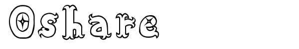Oshare font preview