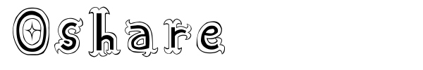 Oshare font preview