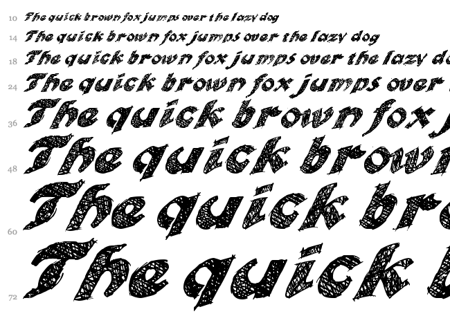 Otto Land font waterfall