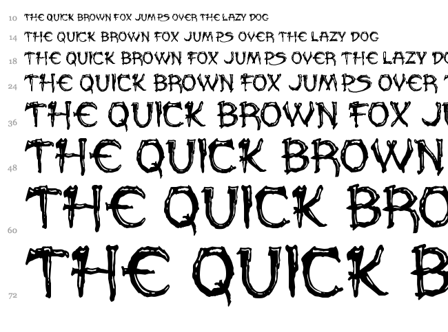 Paleos font waterfall