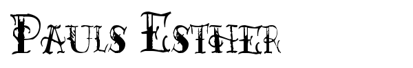 Pauls Esther font