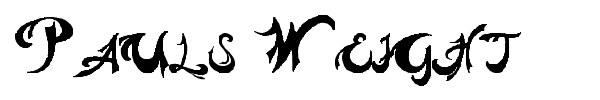 Pauls Weight font