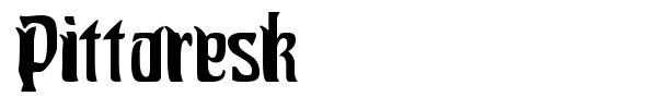 Pittoresk font