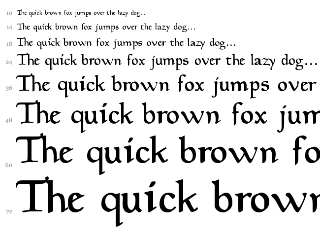 Planewalker font waterfall