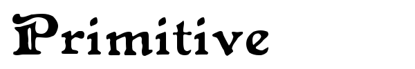 Primitive font