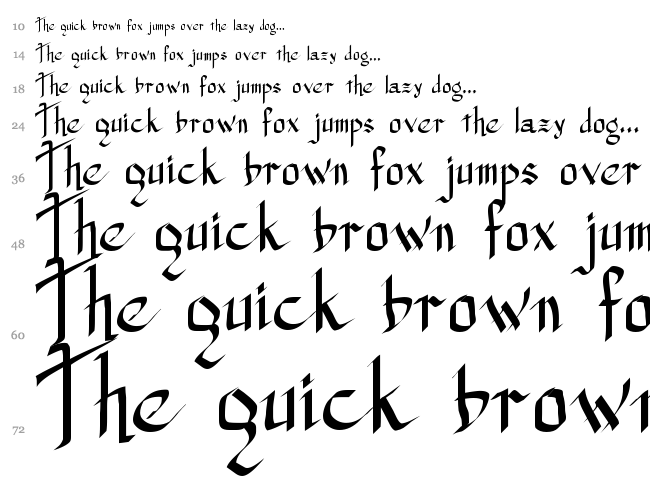 Princess Lulu font waterfall