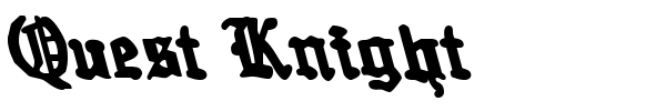 Quest Knight font
