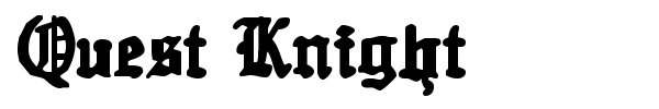 Quest Knight font preview