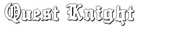 Quest Knight font preview