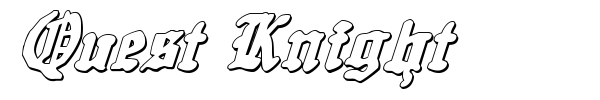 Quest Knight font preview