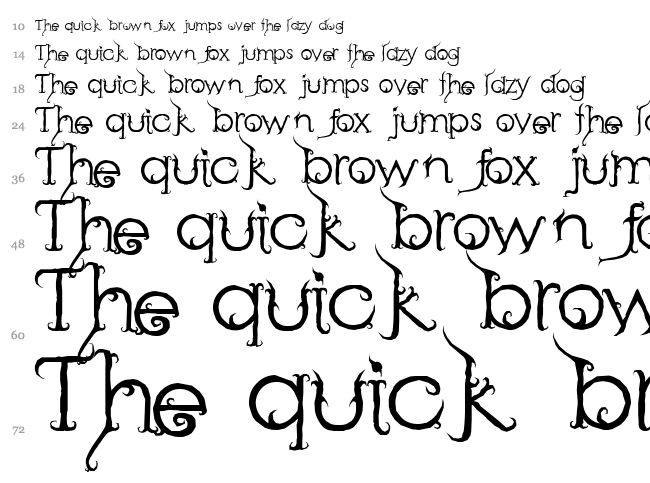 Retak Seribu font waterfall