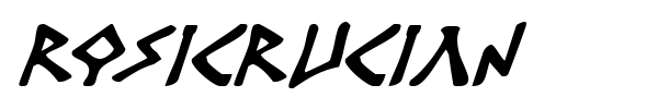Rosicrucian font
