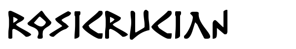 Rosicrucian font preview