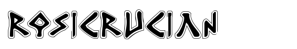 Rosicrucian font preview