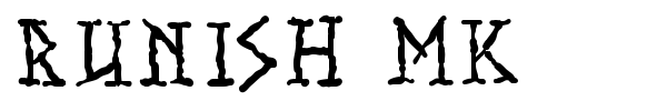 Runish MK font