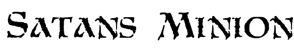 Satans Minions font