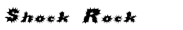 Shock Rock font
