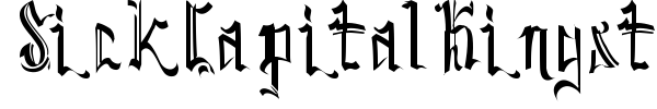 SickCapital Kingston font