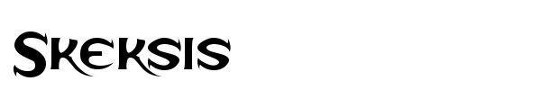 Skeksis font