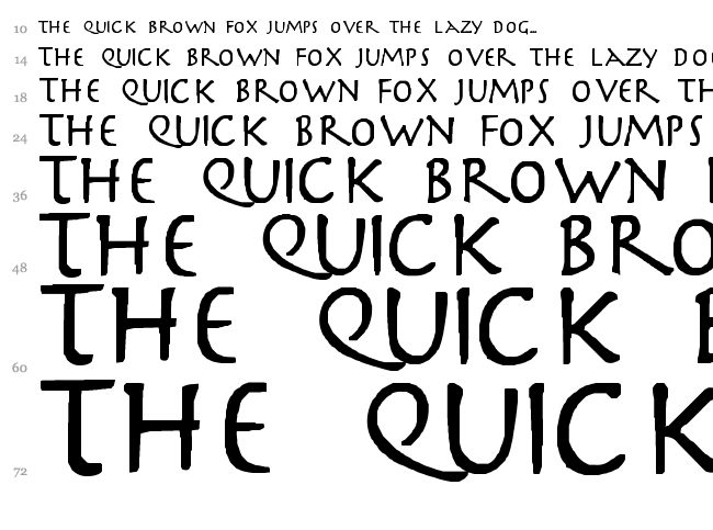 Slayer font waterfall