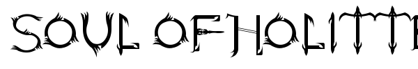 Soul Of Holitter Alternative font