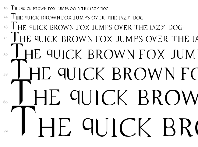 Supernatural Knight font waterfall
