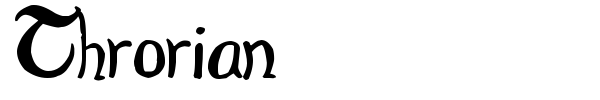 Throrian font
