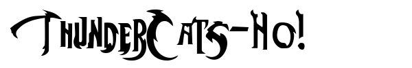 ThunderCats-Ho! font