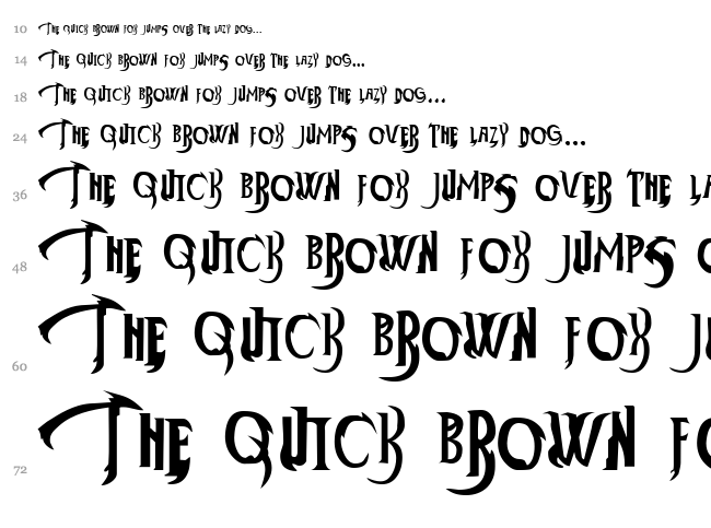 ThunderCats-Ho! font waterfall