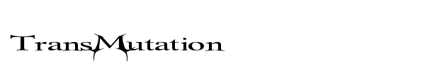 TransMutation font