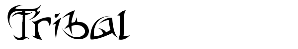 Tribal font