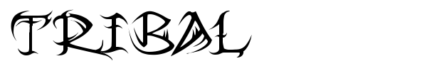 Tribal font preview