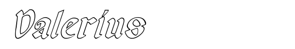 Valerius font
