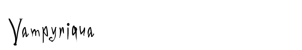 Vampyriqua font