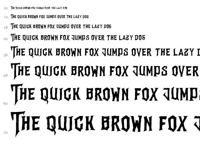 Vertigo Death font waterfall