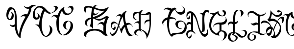 VTC Bad Englisch One font