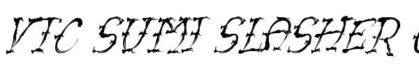 VTC Sumi Slasher One font preview