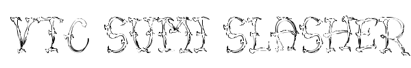 VTC Sumi Slasher One font preview