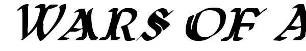 Wars of Asgard font