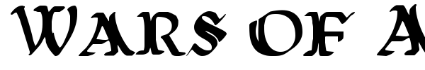 Wars of Asgard font preview