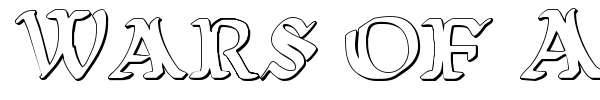 Wars of Asgard font preview