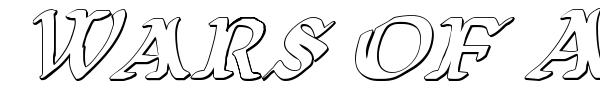 Wars of Asgard font preview