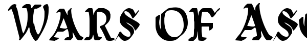 Wars of Asgard font preview