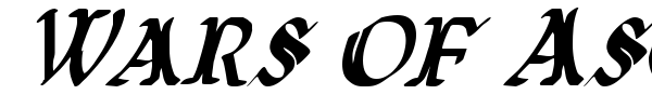 Wars of Asgard font preview