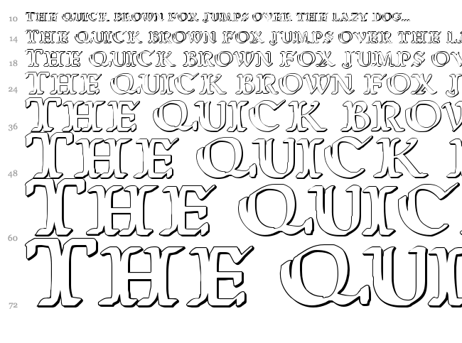 Wars of Asgard font waterfall