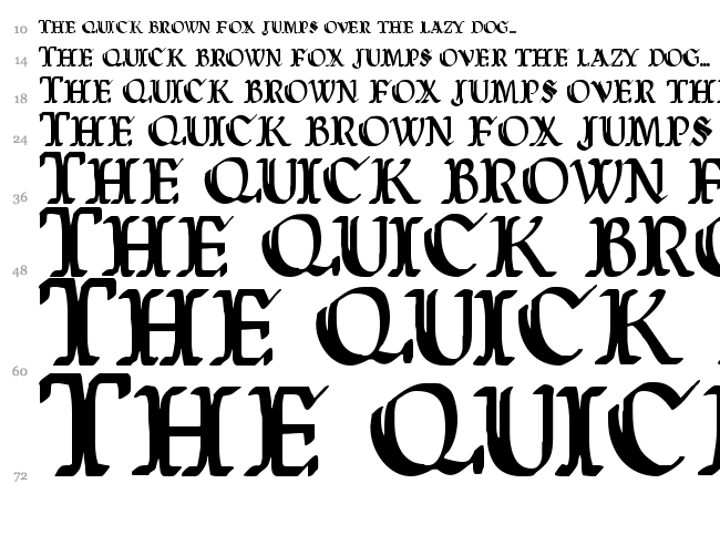 Wars of Asgard font waterfall