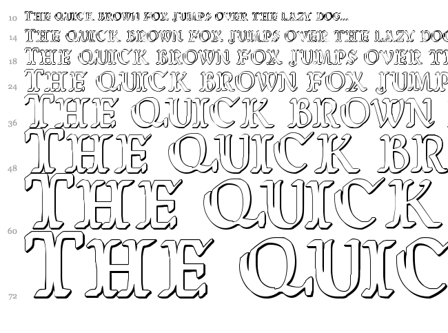 Wars of Asgard font waterfall