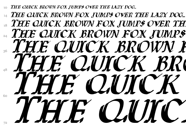 Wars of Asgard font waterfall
