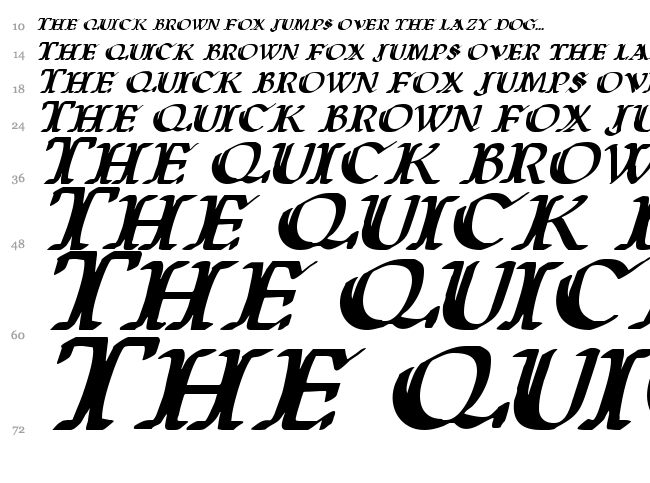 Wars of Asgard font waterfall