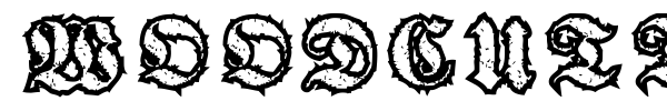 Woodcutter Gothic Drama font